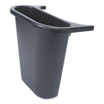 Rubbermaid® Commercial Saddle Basket Recycling Bin, Rectangular, Black freeshipping - TVN Wholesale